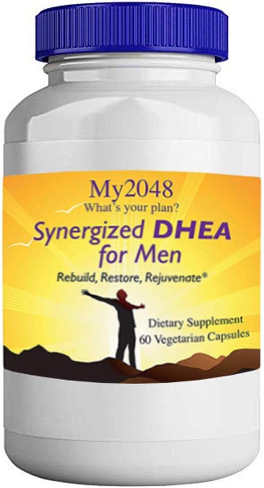 남자를 위한 DHEA - 채식 캡슐, 60 조사, Hormonal 균형에서 Synergized, 25 mg DHEA, 50 mg 알파 Lipoic 산 및 50 mg DIM Diindolylmethane를 포함합니다