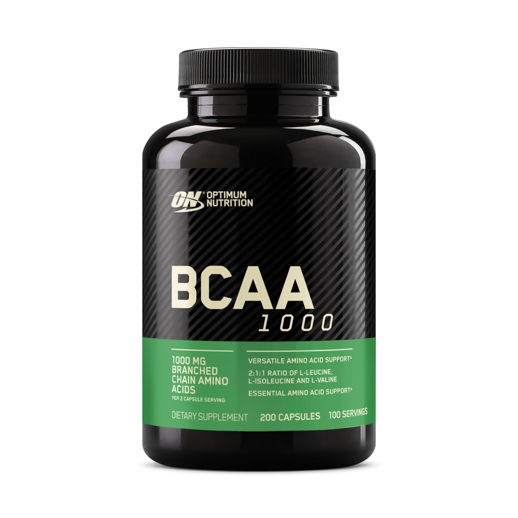 최적 영양 즉시 BCAA 분기된 사슬 정유 아미노산 캡슐, 1000mg, 200 조사