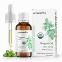 Oregano-100%의 필수 유기 기름은 Carvacrol를 가진 순수한 Undiluted 그리스 Oregano 기름 - 86% 이상, 비 GMO, 여분 힘 Oregano 기름 유기 액체 하락, 1 FL.OZ/30ml