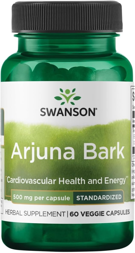 Swanson Arjuna 500 밀리그램 60 Veg 캡슐