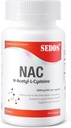 보충제, N-Acetyl Cysteine (NAC) 600mg, 100 Veg 캡슐 - 비 GMO, 글루텐 무료