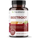 Healbend 유기 사탕수수수수 뿌리 캡슐 1300mg - Nitric 산화물 승압기는 건강한 혈압, 심장 건강, 순환 Superfood - 120 조사를 지원합니다