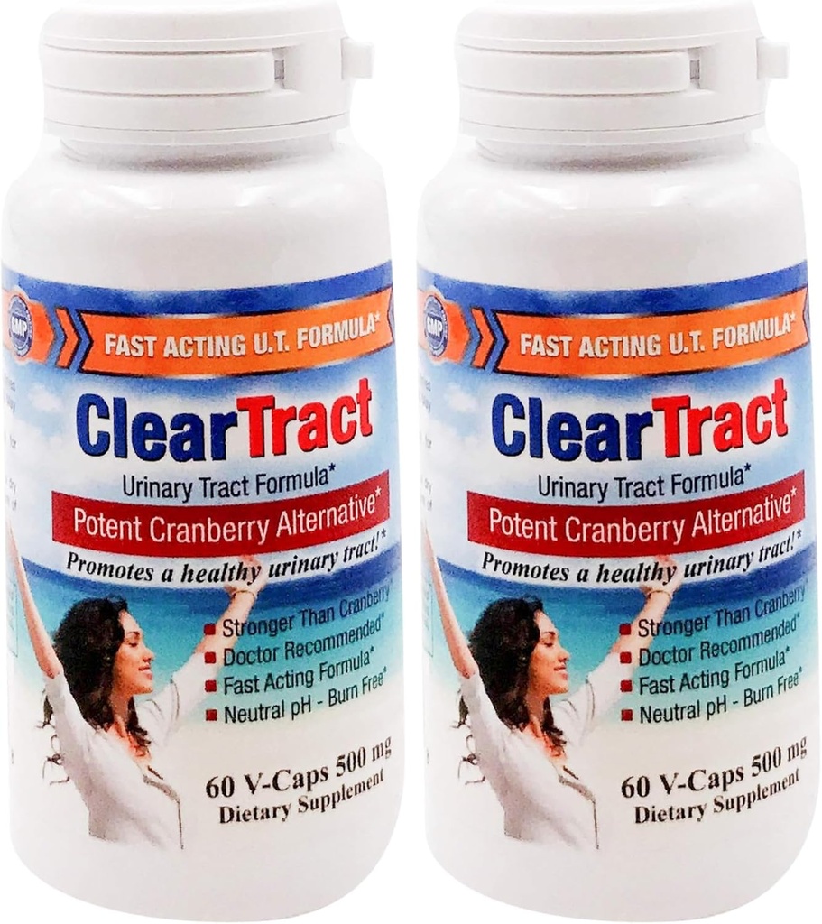 Cleartract D-Mannose 공식 캡슐, 500 Mg, 60 조사 (2의 포장)