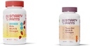 SmartyPants Kids Multivitamin Gummies, 설탕 무료 : 오메가 3 (ALA) & 십대 소녀 Multivitamin Gummies : 오메가 3 생선 기름 (EPA / DHA)