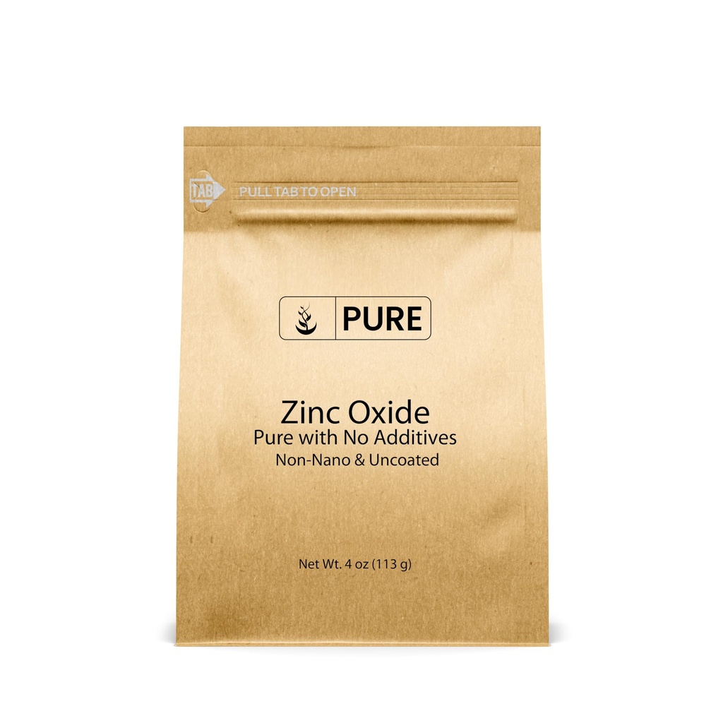 순수한 본래 성분 산화 아연, 환경 친화적인 포장, Non-Nano (4 Ounce)