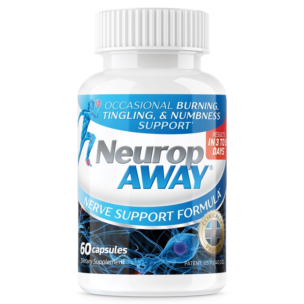 NeuropAWAY Nerve 지원 보충교재, 5 일, 아세틸 L Carnitine, Taruine, 비타민 B12, L-Citrulline 60 캡슐로 작은에 있는 Nerve 기복 그리고 건강을 제공하는 것을 돕는 R 알파 Lipoic 산