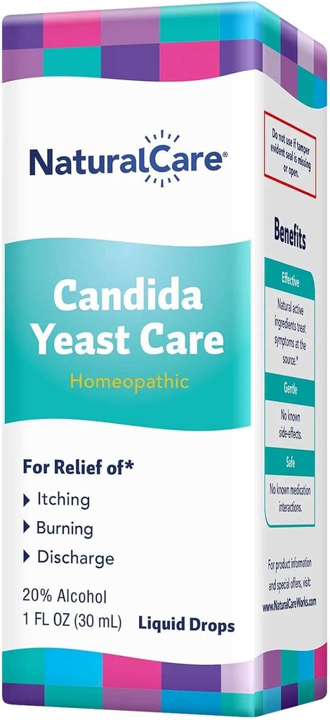 NaturalCare Candida Yeast Care, Homeopathic Liquid Drops, 1 fl. 온스
