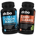 Colon Cleanser Detox & Candi Cleanse 알약 - Probiotic & Oregano Support Supplement Caprylic Acid Complex for Gut Bowel Movement, Poop Intestinal Stomach Bloating