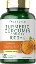 Black Pepper 1000mg의 Carlyle Turmeric Curcumin | 180 캡슐 | Turmeric Complex Supplement | Non-GMO, 글루텐 프리