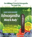 Irwin Naturals Liquid Quick-Delivery Ashwagandha Mind & Body - 10 Liquid-Tubes - 부스트 물리 및 정신 성능 - 원 퍼-데이 베리 - 크리스탈 맛 음료 혼합