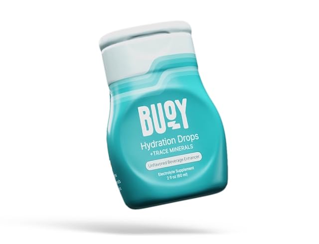 Buoy Electrolyte Drops | 설탕 없음, 감미료 없음 | Trace Minerals, Vitamin & Antioxidants | Purposefully Unflavored | 음료 무제한 | 일일 히드라이즈 보충 (1, Unflavored)