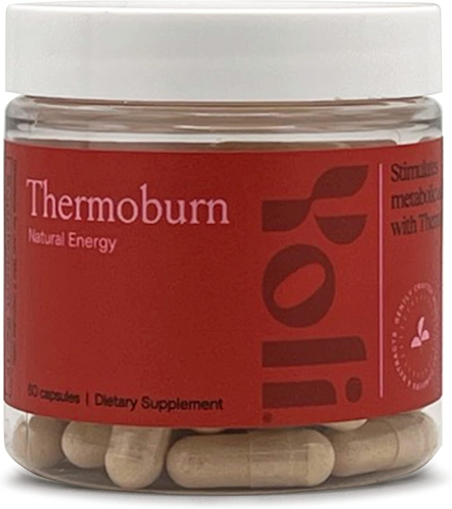Green Tea Leaf, Guarana, Choline, Raspberry Ketones 및 Thermo-G Proprietary Blend와 Yoli® Thermoburn 에너지 보충 - 에너지 비타민, 60 캡슐