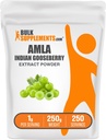 BulkSupplements.com Amla 추출물 분말 - 인도 Gooseberry 추출물, Amla 분말 - 글루텐 무료, 서빙 당 1g, 250g (8.8 oz) (팩 1)