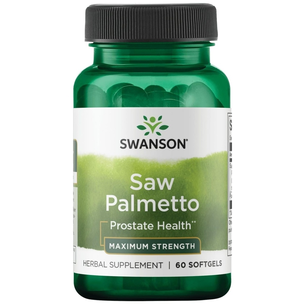 Swanson Saw Palmetto 320 밀리그램 60 겔