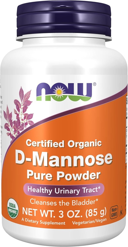 지금 음식, D-Mannose 순수한 분말, 3개 oz (85 g)