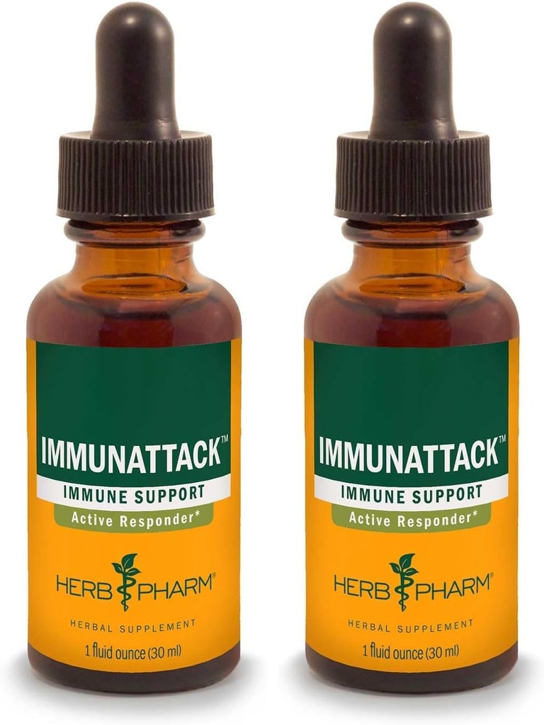 허브 Pharm Immunattack Immune 시스템 지원을위한 액체 초본 공식 - 1 Ounce (FIMAT01) (팩 2)