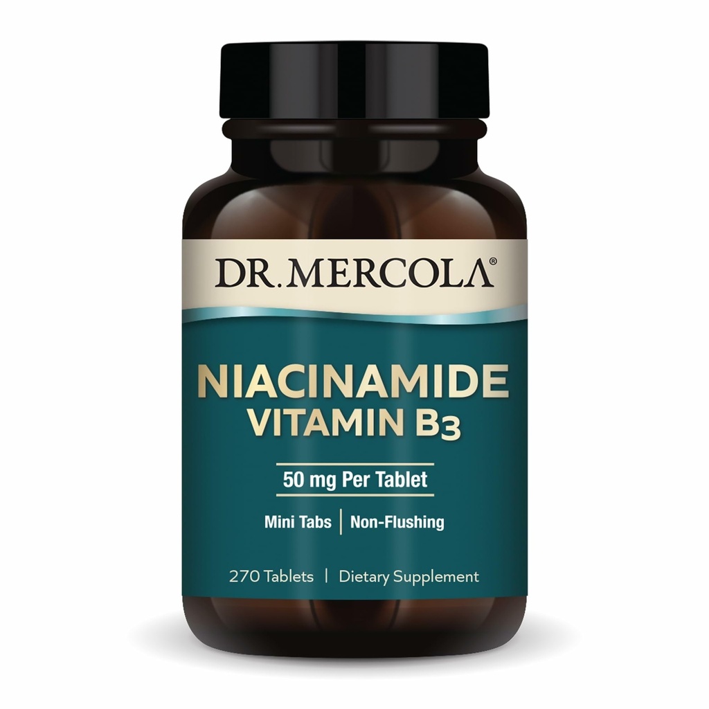정제 당 Mercola Niacinamide 비타민 B3-50 mg - 지원 대사 건강 - Non-Flushing - 소형 탭 - 비 GMO, 글루텐 자유로운 & Soy 자유로운 - 270 서빙 (270의 정제)