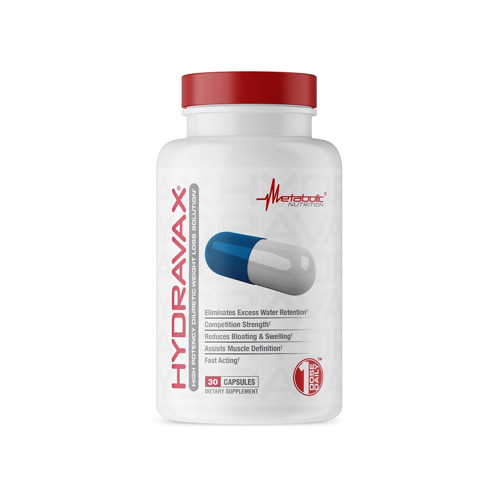 신진 대사 영양, Hydravax - 프리미엄 Diuretic 물 알약, 자연 & 안전, Dandelion, 마그네슘, 녹차 추출물, 크랜베리 분말, 30 캡슐, 1 복용량과 함께 물 보유를 삭제