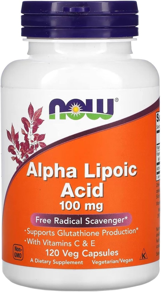 지금 음식 알파 Lipoic 산 100mg 120 Vcaps
