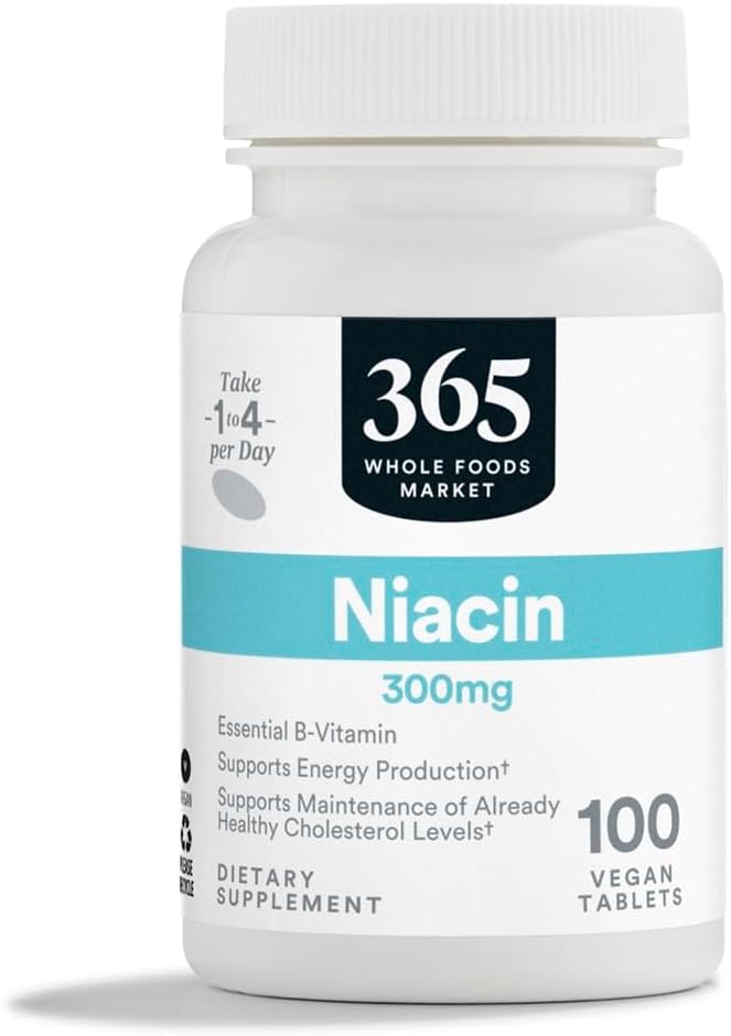 전체적인 음식 시장, Niacin 300Mg, 100개의 정제에 의하여 365