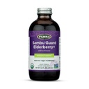 Flora Organic Black Elderberry Syrup + 8.5oz - 아이 & 성인을위한 Echinacea와 면역 부스터, 추가 설탕 없음, 글루텐 무료, Vegan, SambuGuard