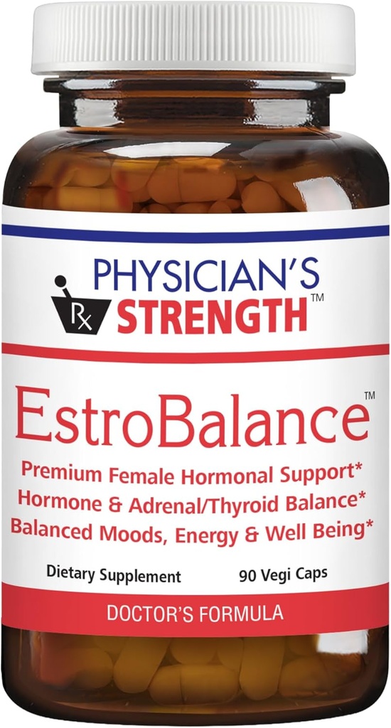 Physician의 힘 EstroBalance - 90 Vegi 모자 - 호르몬 체계 대사 지원 - 45의 서빙