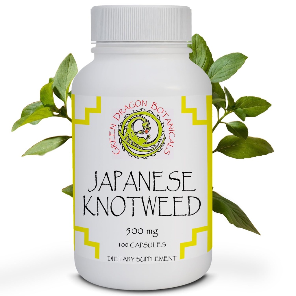 일본 Knotweed 캡슐 500 mg 100 캡슐 미국에서 만든 - Resveratrol 면역 지원 보충 비 GMO 글루텐 자유로운 채식 일본 Knotweed 심장 혈관 건강을 위한 뿌리의 자연적인 근원. *