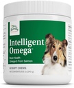 Terry Naturally Intelligent Omega - 심장, 두뇌 및 눈 건강을위한 개 건강 용품 - 애완 동물 관리를위한 애완 동물 용품 - 개를위한 심장, 두뇌 및 눈 지원 - 60 Soft Chews