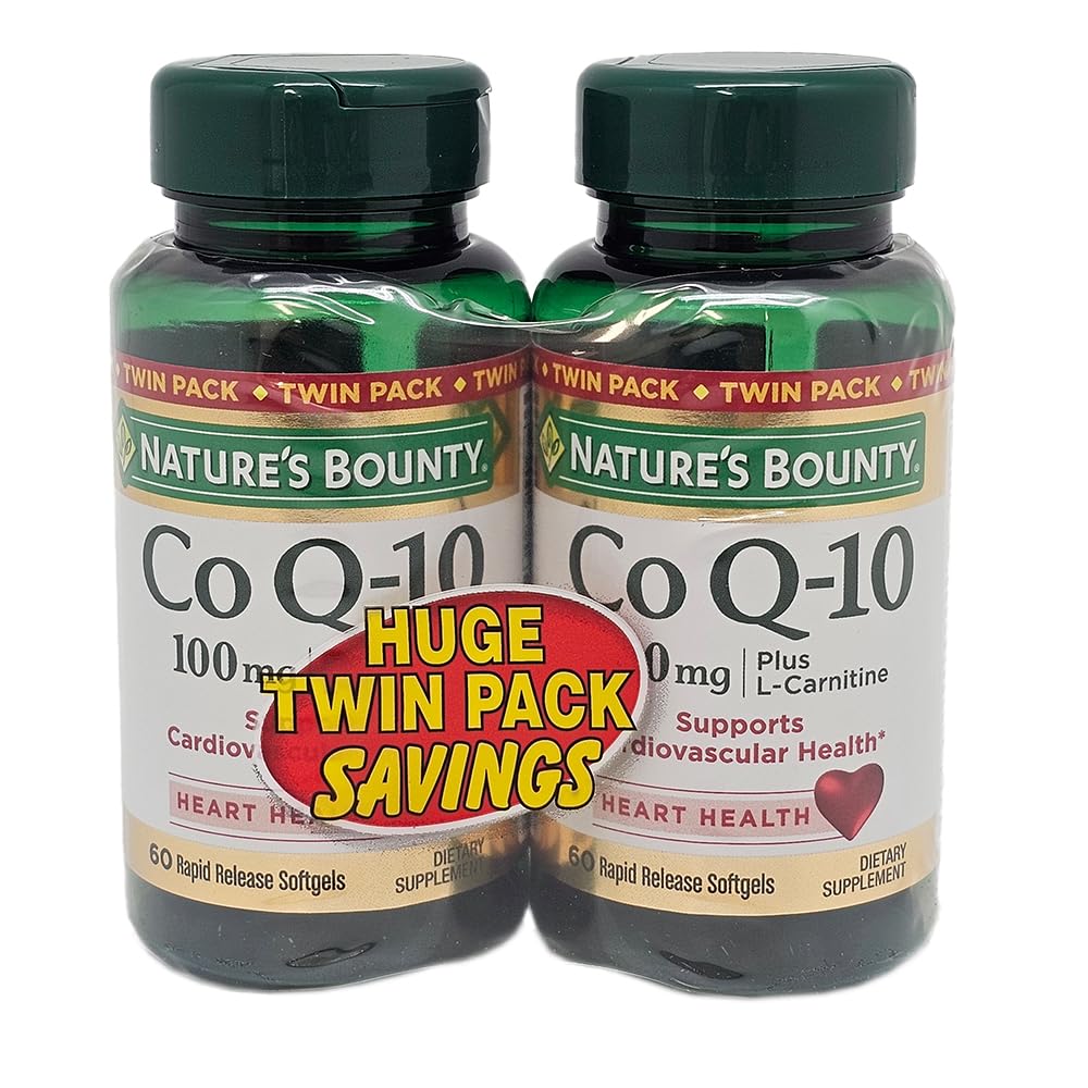 자연의 Bounty CoQ10 100mg 쌍둥이 팩, 60 조사, 2 팩
