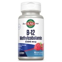 KAL 비타민 B12 Methylcobalamin 5000mcg, 건강한 에너지, Metabolism, Nerve & 빨간 혈액 세포 지원, * 빠른 용해 ActivMelts, 최선 흡수, 자연적인 라즈베리 풍미, 90의 서빙, 90의 마이크로 탭