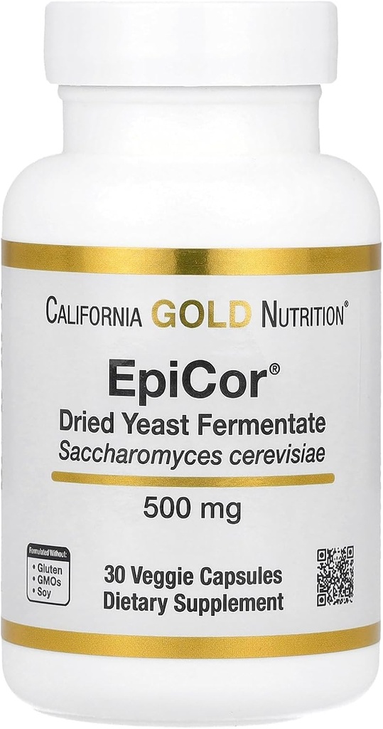 캘리포니아 골드 영양 EpiCor®, 건조 효모 발효, 500 mg, 30 Veggie 캡슐