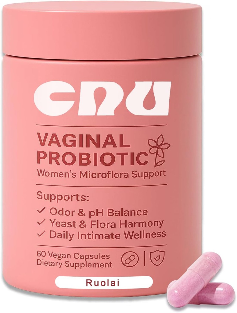 Ruolai 여자의 질 PH 균형 & Lactobacillus를 가진 Prebiotics - 건강한 질 Flora & 질 냄새, 60 조사를 승진시킵니다