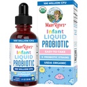 MaryRuth Organics USDA Organic Infant Liquid Probiotic Drops | Baby Essentials | 유아용 프로바이오틱스 | 아기 프로바이오틱스 릴 | 프로바이오틱스 블렌드 | 비건 | 비 GMO | 125 서빙