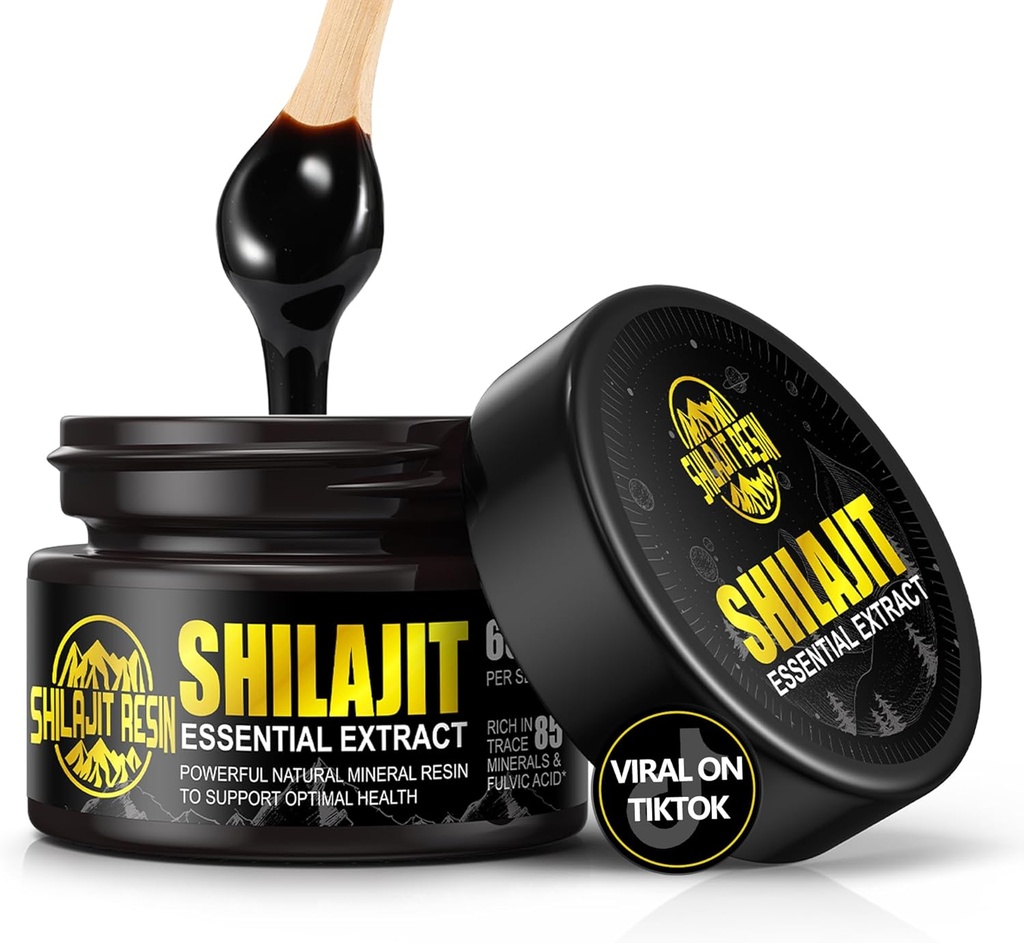 Boysea 유기 Himalayan Shilajit 수지, 600mg 금 급료 최대 힘 자연적인 유기 Shilajit 수지 85+ 추적 무기물 & 초점 & 에너지, Immunity를 위한 Fulvic 산을 가진 남자 & 여자를 위한 남자 & 여자를 위한 자연 유기 Shilajit 수지 - 1.7 오운스