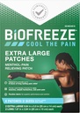 Biofreeze Overnight XL 통증 완화 패치, 관절염 통증 완화, 무릎 및 허리 통증 완화 패치, 근육 완화, 목 통증 완화, FSA Eligible, 4 Biofreeze Menthol 패치