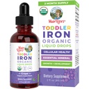 MaryRuth Organics Iron Supplement for Toddlers | 아이들을위한 액체 철 보충 1-3 | 철 결핍 용 철 보충 | Ferrochel | Sugar Free | Vegan | Non-GMO | 글루텐 무료 | 2 Fl Oz
