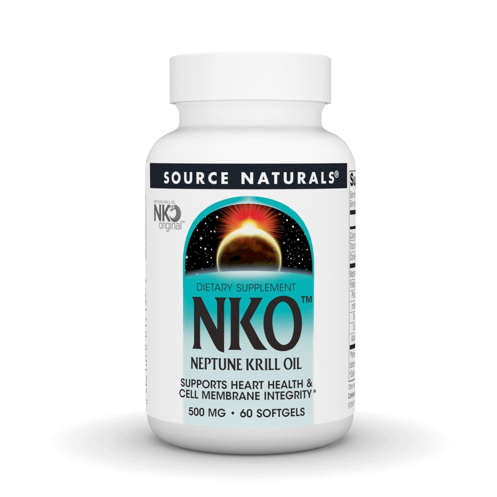 근원 Naturals NKO Neptune Krill 기름, 지원 심장 건강 & 세포 막 Integrity* 500 Mg - 60 Softgels