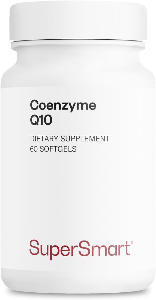 Supersmart - Co-Enzyme Q10 (CoQ10) 하루 90mg - Tocopherols & Vitamin E가있는 Ubiquinol 보충 | 비 GMO 및 글루텐 무료 - 60 Softgels