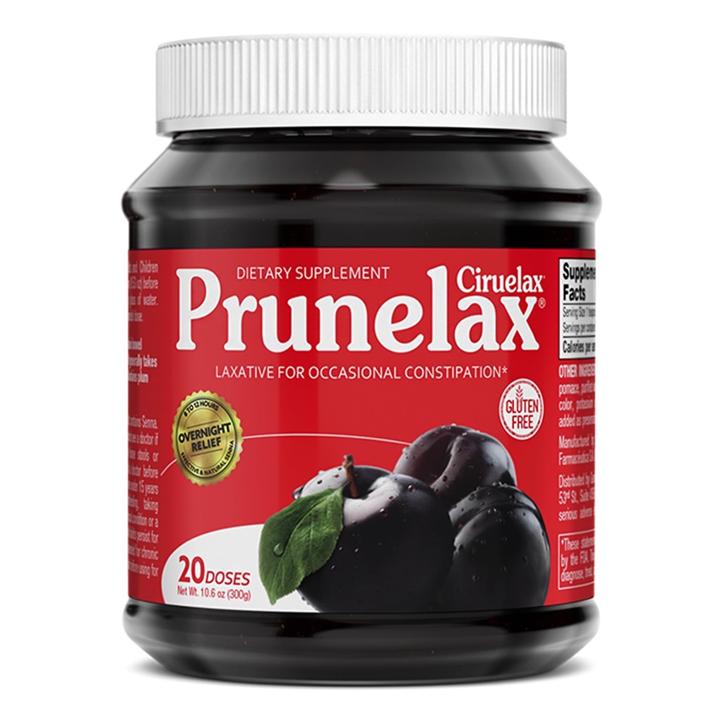 Prunelax/ Ciruelax 정규적인 힘 Laxative 잼 - Gluten 자유로운 자연적인 ingredient Occasional 변비를 위한 Laxative - 10.6 Oz