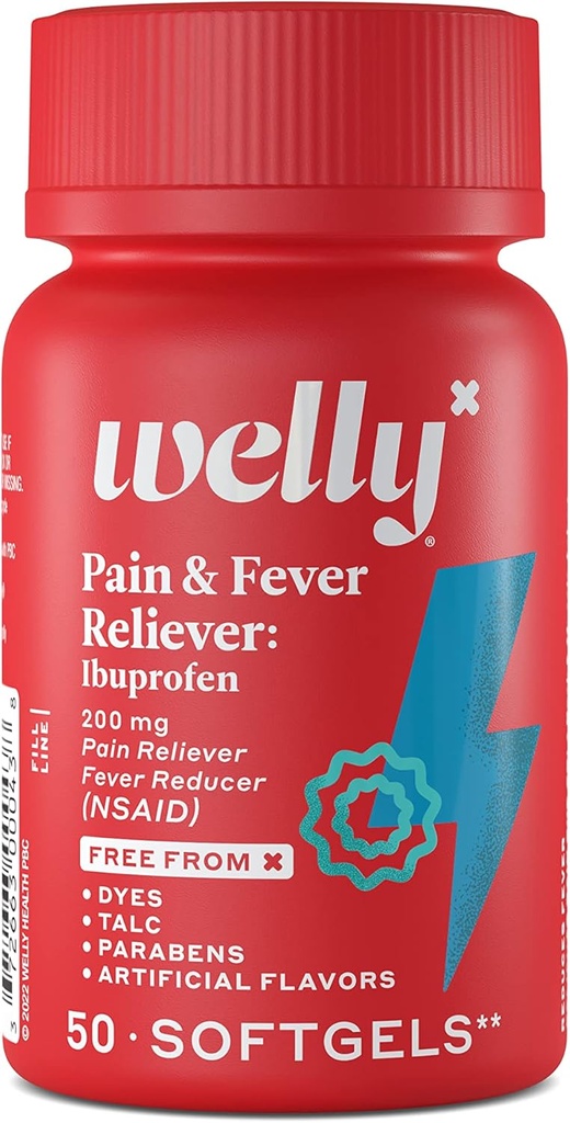 Welly Remedies | OTC Pain & Fever Reliever: Ibuprofen | 통증 완화/Fever Reducer | Proven Active 성분의 약