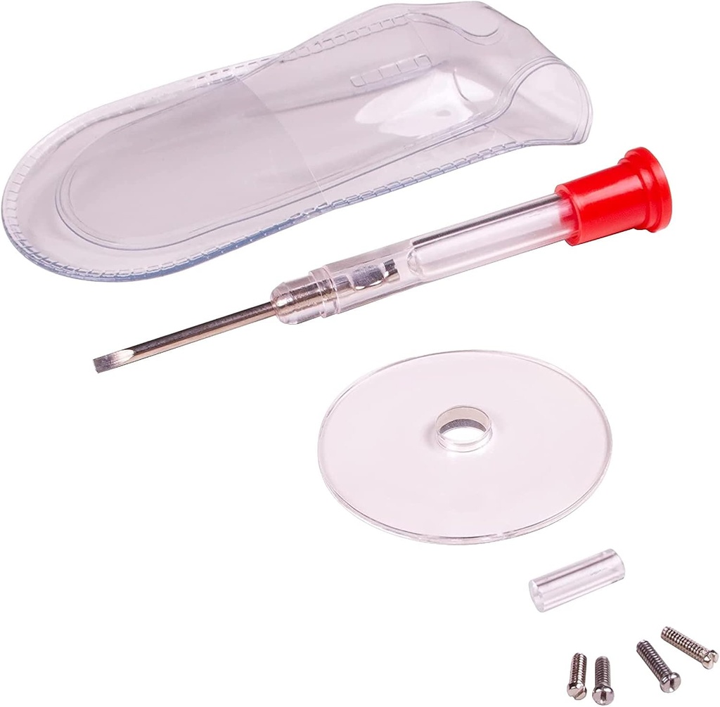 Apex Glass Repair Kit - 작은 스크루드라이버, 유리 나사, Magnifying Glass, 나사 가이드, 및 스토리지 파우치가있는 안경 수리 키트 - 보편적 인 안경 수리 키트, & 선글라스