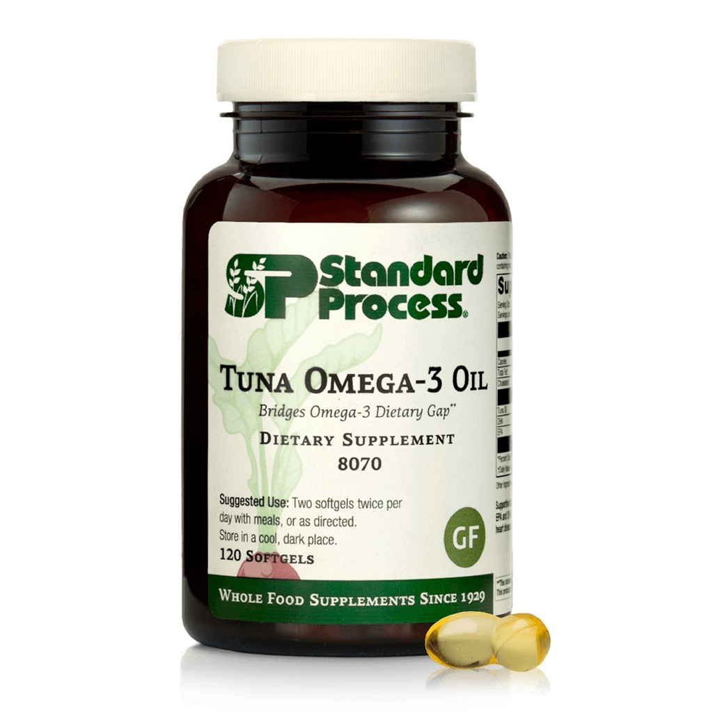 표준 과정 Tuna Omega-3 기름 - 두뇌 & 눈 건강 지원 보충교재 - Omega-3를 가진 근본적인 지방산 보충교재 - 원조 피부 건강에 영양 보충교재 - 120 Softgels