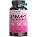 VINATURA Spearmint 리프 캡슐 보충 - DIM & Saw Palmetto, Unwanted Hair, Women' Health & Skin *USA Made & Tested* - 1380mg/serving, 60 캡슐 (30 인분)