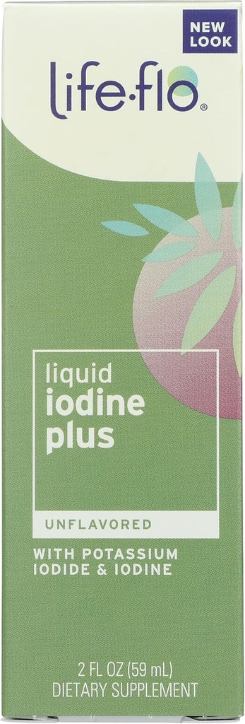 생활 Flo Iodine와 칼륨 Iodide, 유기, 2 Ounce (1의 팩)를 가진 Unflavored 액체 Iodine 플러스