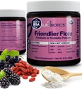 SUNBIOTICS Friendlier Flora - 아이 프리 바이오 틱 및 프로 바이오 틱 파우더 보충 5 좋은 Gut Flora, 면역 시스템, & 밸런스 마이크로 바이옴 - Berry, 2 오닉스