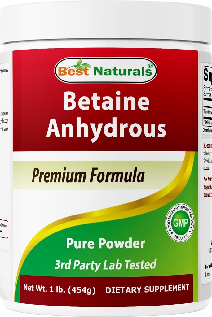 제일 자연적인 betaine 무수 Trimethylglycine (TMG) 순수한 분말 1 파운드 (1 LB의 팩 1))