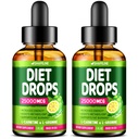 (패키지 2) 다이어트 드롭 - 미국에서 만든 - 여성 및 남성을위한 Appetite Suppressant - 자연 대사 부스터 - Garcinia Cambogia, L-Arginine & L-Glutamine 1 Fl Oz와 다이어트 드롭