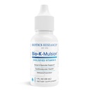 Biotics Research Bio K Mulsion Liquid Vitamin K Drops - 500 mcg / S - 성인을위한 비타민 K1 phytonadione - VIT K 보충 - 강한 뼈, 심장 건강, 혈액 구울 지원, 1 fl oz