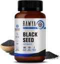 RAWYA 영양 검정씨 추출물, Nigella Sativa, 까만 Cumin씨 분말, 각 500 mg, 승진시킵니다 Wellness, 융통성, 및 Radiant 피부, Halal, Vegan, 순수한 & 자연적인 보충교재 - 120 Vegan 캡슐