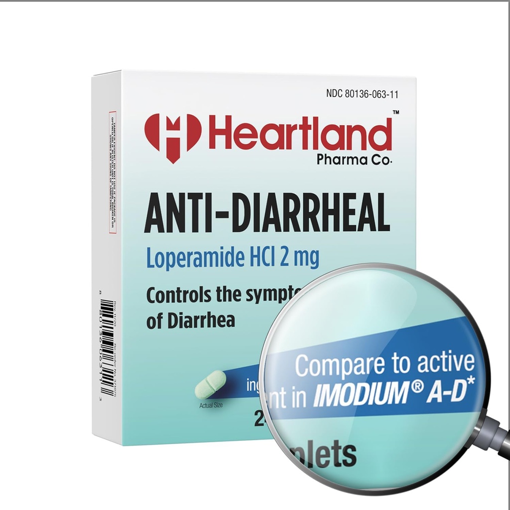 로페라미드 HCL 2mg 캡렛 | 방사성 약물 | 방사 릴리프 | 블리스트 팩 | 미국 제조 | 24 캡릿